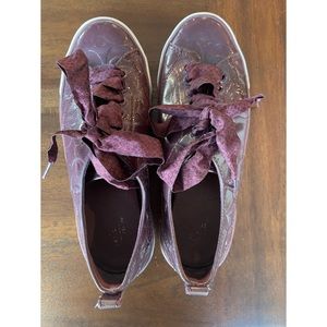 Coach ribbon tie up sneakers